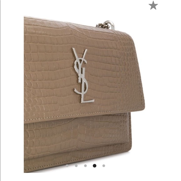 Saint Laurent Sunset Medium Croco Bag - Picture 5 of 15